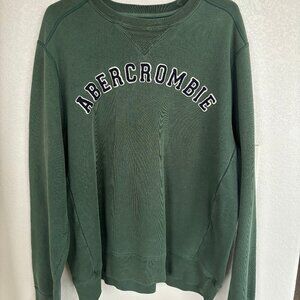 Abercrombie & Fitch embroidered green sweatshirt